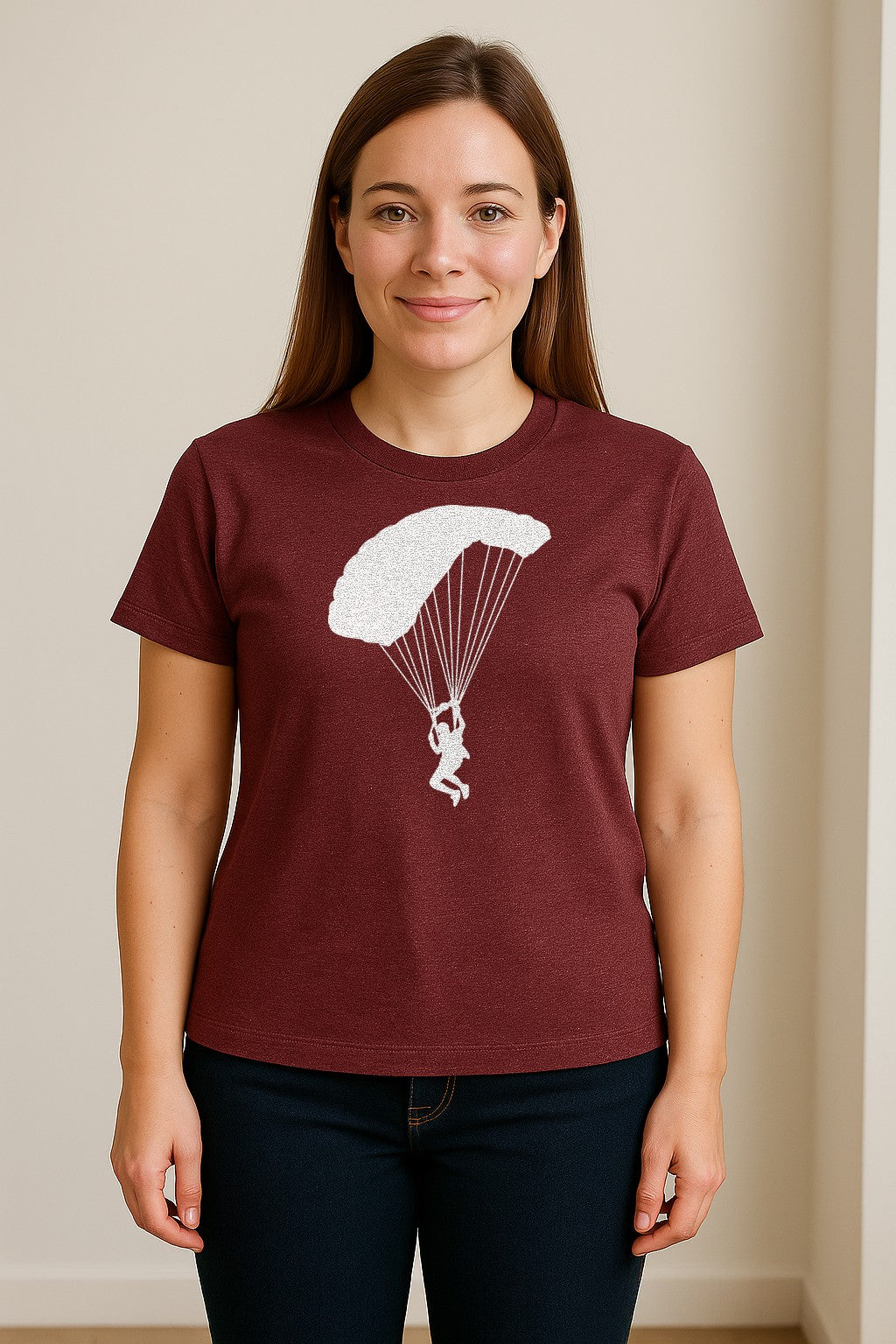 Skydiving T-Shirt, Parachute Graphic for Skydivers, Jump Instructors and Extreme Sports Fans