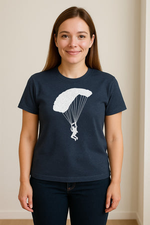 Skydiving T-Shirt, Parachute Graphic for Skydivers, Jump Instructors and Extreme Sports Fans