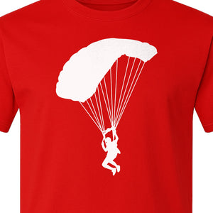 Skydiving T-Shirt, Parachute Graphic for Skydivers, Jump Instructors and Extreme Sports Fans