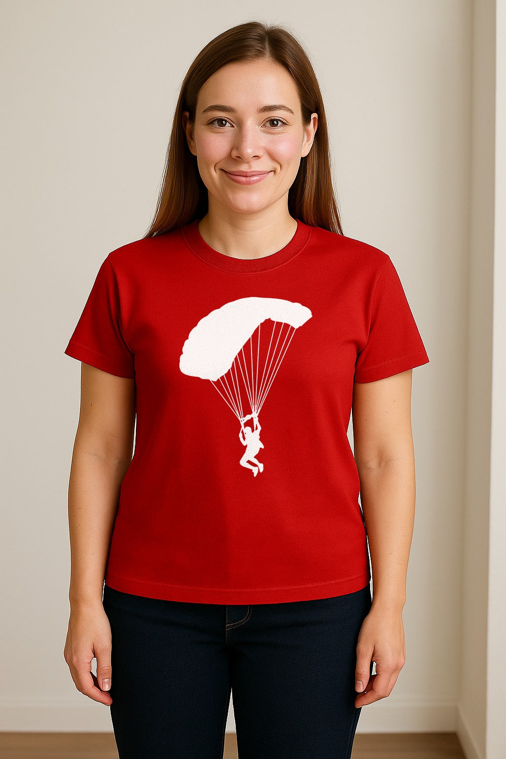 Skydiving T-Shirt, Parachute Graphic for Skydivers, Jump Instructors and Extreme Sports Fans