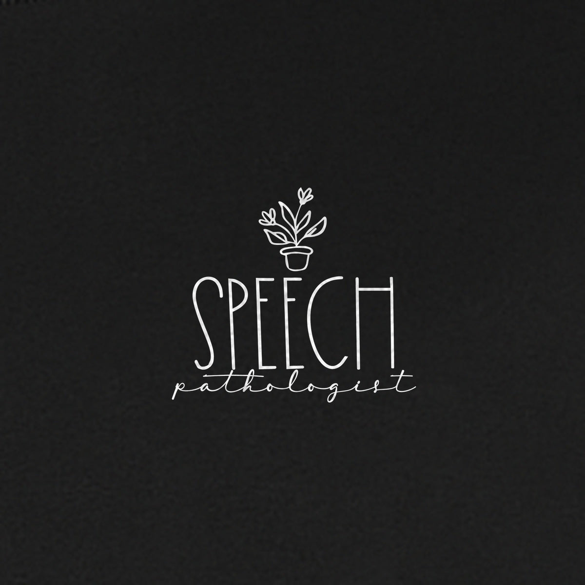Speech Therapy T-Shirt, Small Pocket Print for Language Pathologists, SLP Graduates and Coworkers