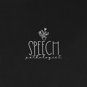 Speech Therapy T-Shirt, Small Pocket Print for Language Pathologists, SLP Graduates and Coworkers