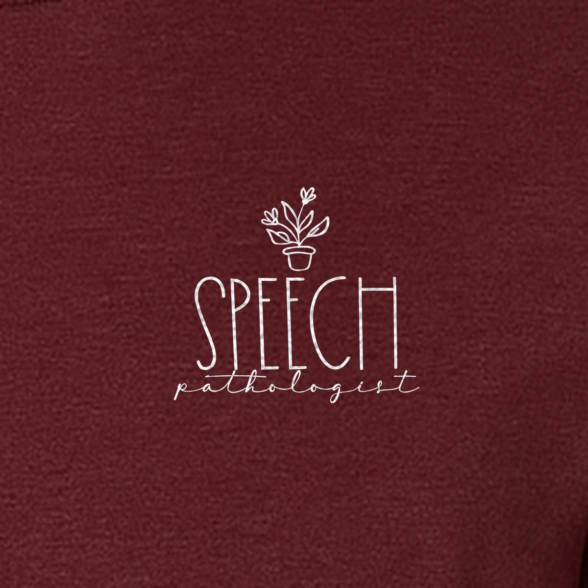 Speech Therapy T-Shirt, Small Pocket Print for Language Pathologists, SLP Graduates and Coworkers
