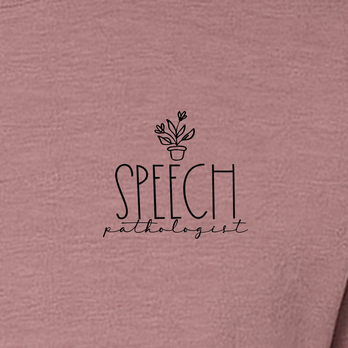 Speech Therapy T-Shirt, Small Pocket Print for Language Pathologists, SLP Graduates and Coworkers
