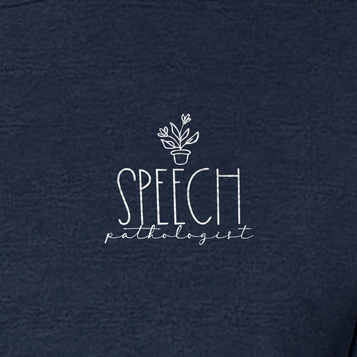 Speech Therapy T-Shirt, Small Pocket Print for Language Pathologists, SLP Graduates and Coworkers