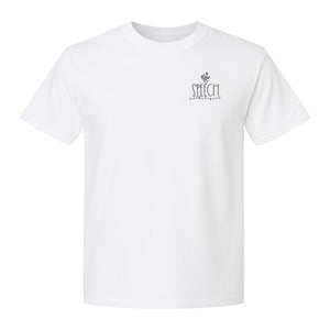 Speech Therapy T-Shirt, Small Pocket Print for Language Pathologists, SLP Graduates and Coworkers