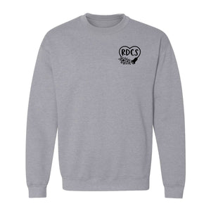 Cardiac Sonographer Sweatshirt, RDCS Heart and Snowflake Pocket Design for Echo Techs