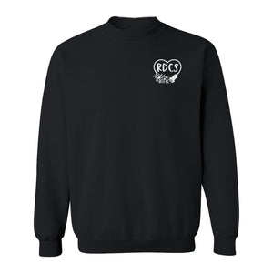 Cardiac Sonographer Sweatshirt, RDCS Heart and Snowflake Pocket Design for Echo Techs
