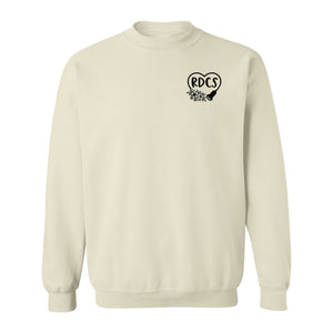 Cardiac Sonographer Sweatshirt, RDCS Heart and Snowflake Pocket Design for Echo Techs