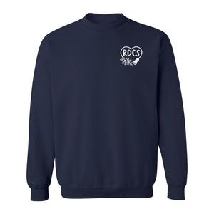 Cardiac Sonographer Sweatshirt, RDCS Heart and Snowflake Pocket Design for Echo Techs