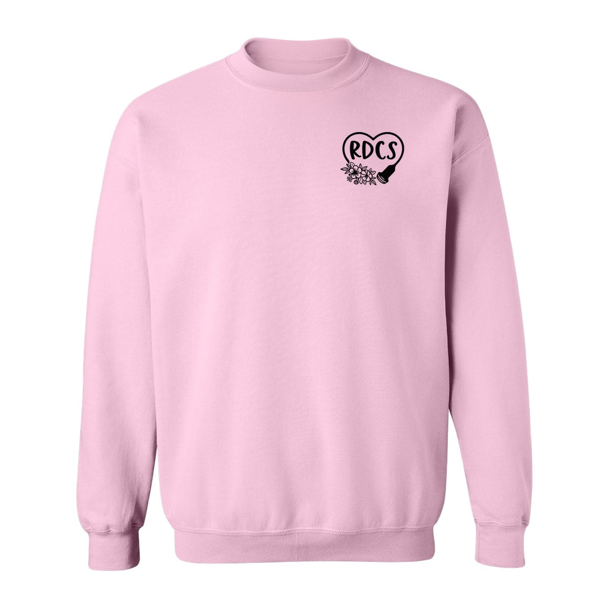 Cardiac Sonographer Sweatshirt, RDCS Heart and Snowflake Pocket Design for Echo Techs