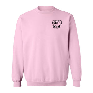 Cardiac Sonographer Sweatshirt, RDCS Heart and Snowflake Pocket Design for Echo Techs