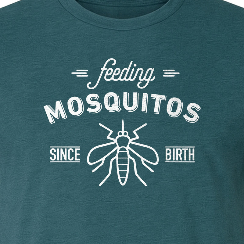Mosquito T-Shirt, Feeding Mosquitos Since Birth Camping Humor for Hikers and Nature Lovers
