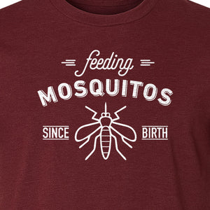 Mosquito T-Shirt, Feeding Mosquitos Since Birth Camping Humor for Hikers and Nature Lovers