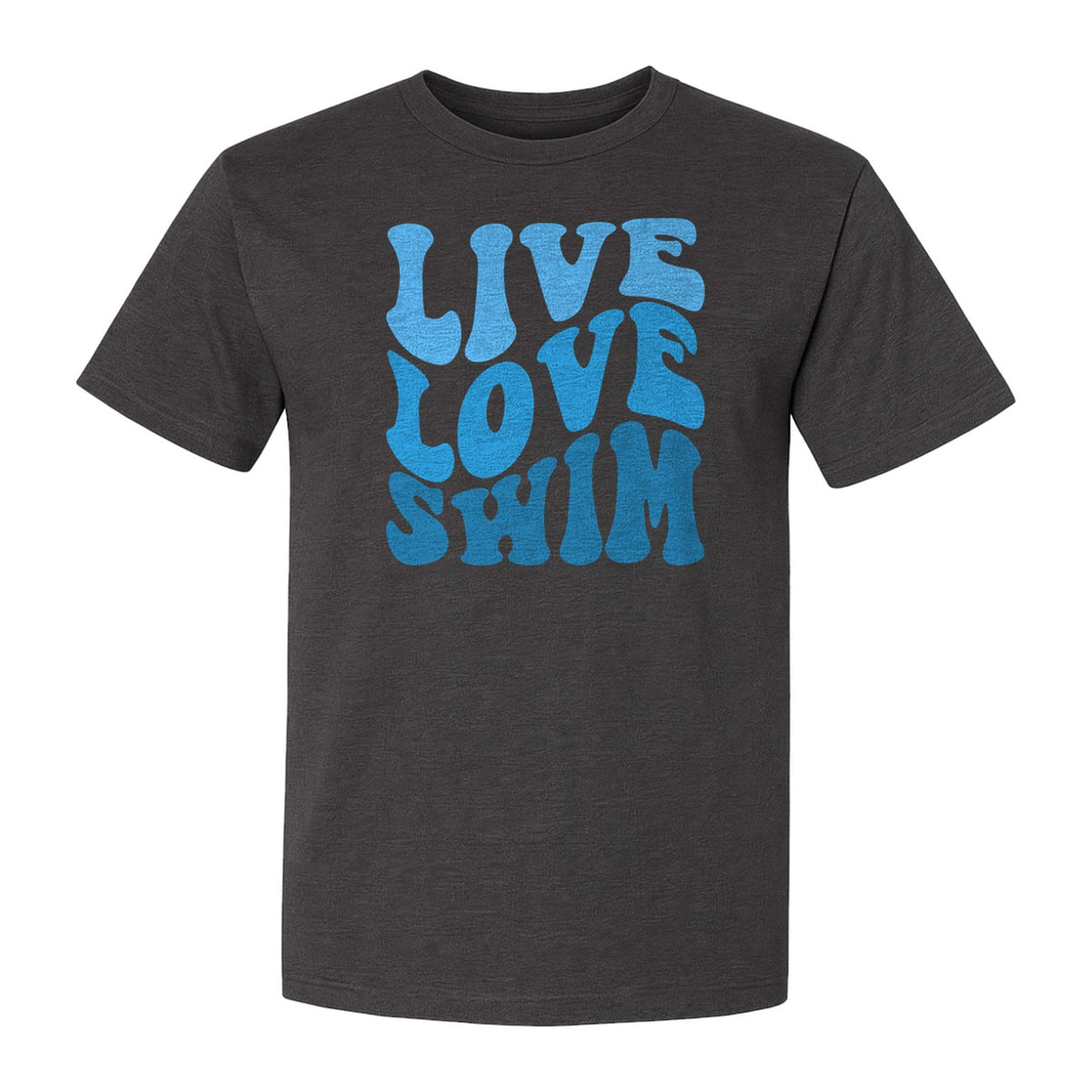 Swimmer T-Shirt, Live Love Swim Retro Lettering for Pool Lovers and Coach Gifts