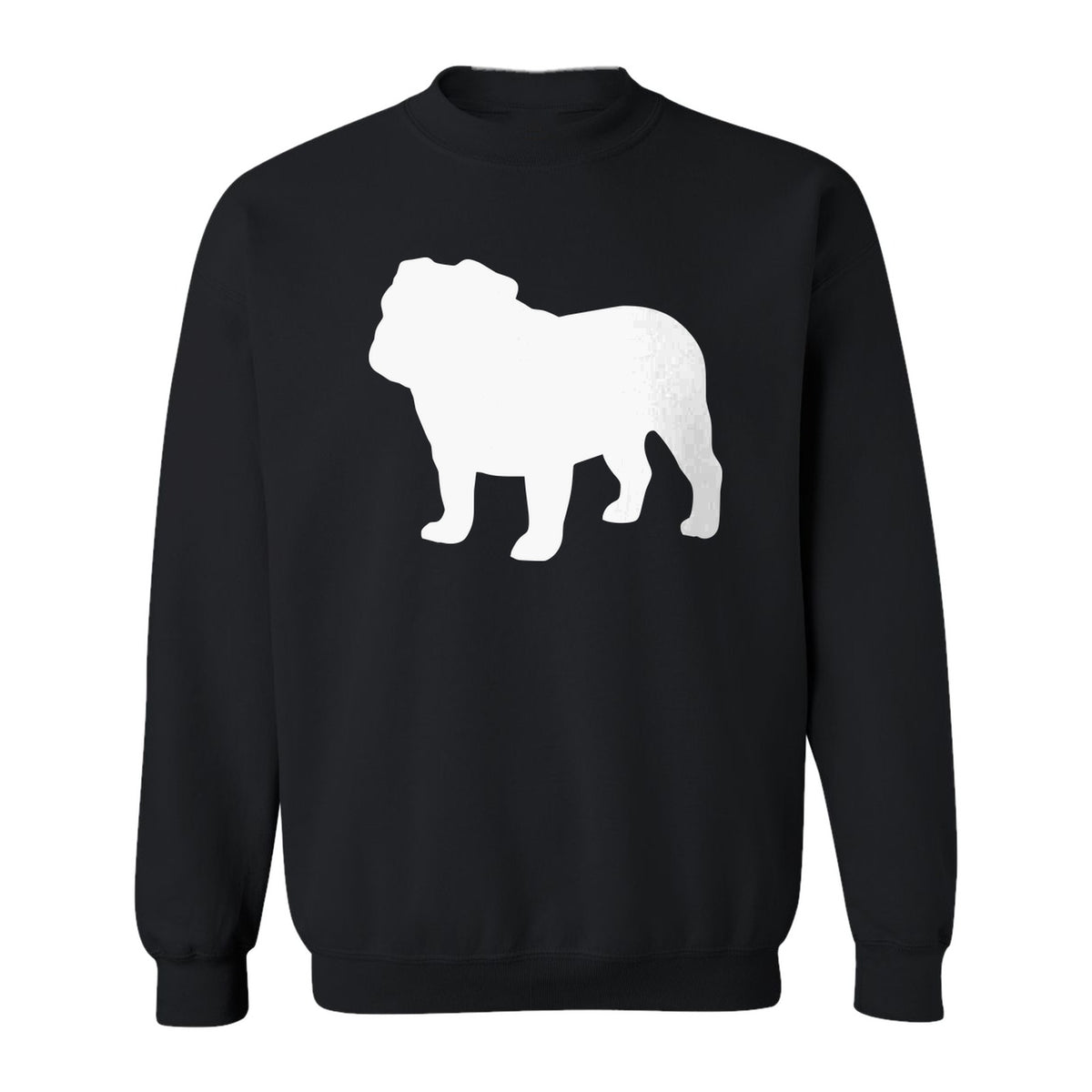 English Bulldog Sweatshirt, Classic Front Silhouette Design for Dog Moms and Pet Owners