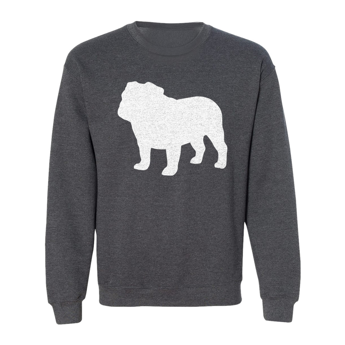 English Bulldog Sweatshirt, Classic Front Silhouette Design for Dog Moms and Pet Owners