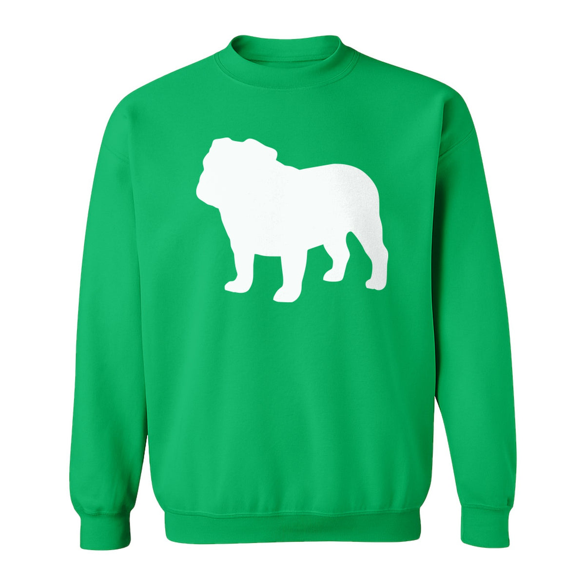 English Bulldog Sweatshirt, Classic Front Silhouette Design for Dog Moms and Pet Owners