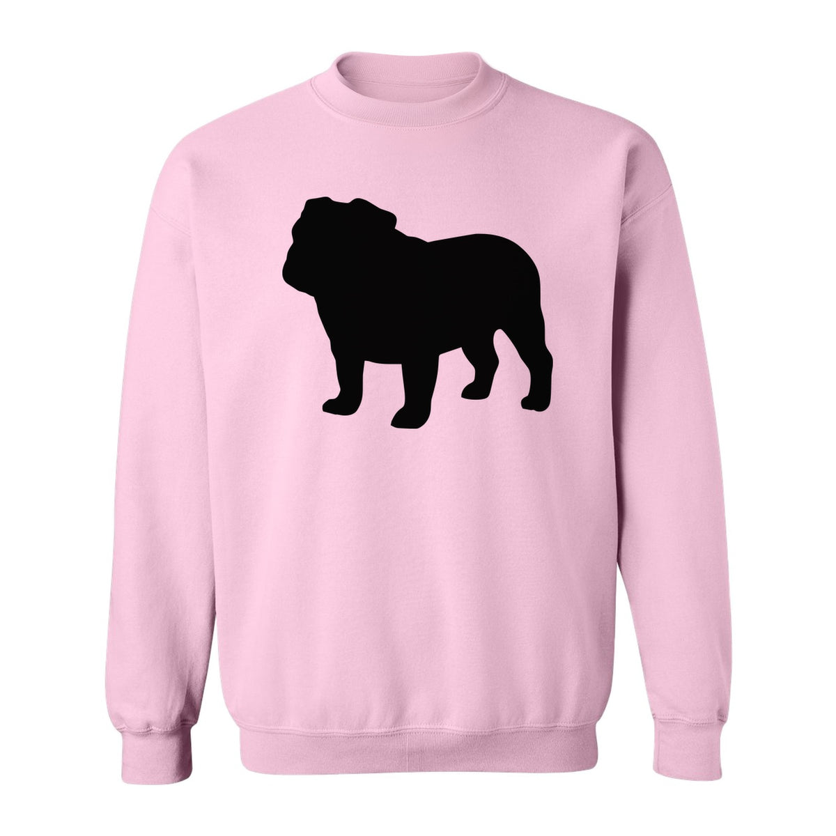 English Bulldog Sweatshirt, Classic Front Silhouette Design for Dog Moms and Pet Owners
