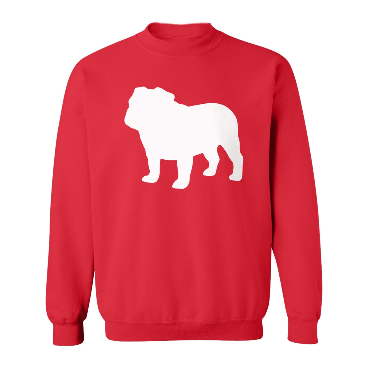 English Bulldog Sweatshirt, Classic Front Silhouette Design for Dog Moms and Pet Owners