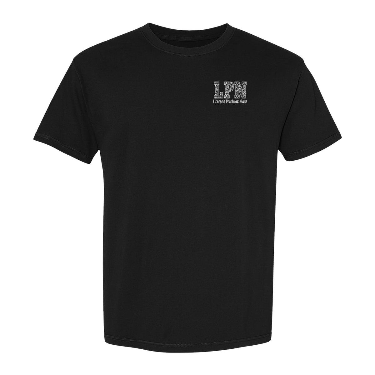 LPN T-Shirt, Licensed Practical Nurse Pocket Print for Nursing School Graduates