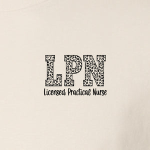 LPN T-Shirt, Licensed Practical Nurse Pocket Print for Nursing School Graduates