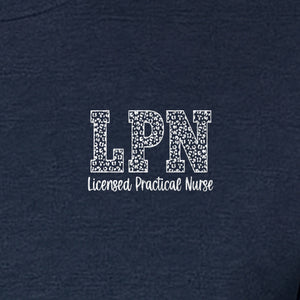 LPN T-Shirt, Licensed Practical Nurse Pocket Print for Nursing School Graduates