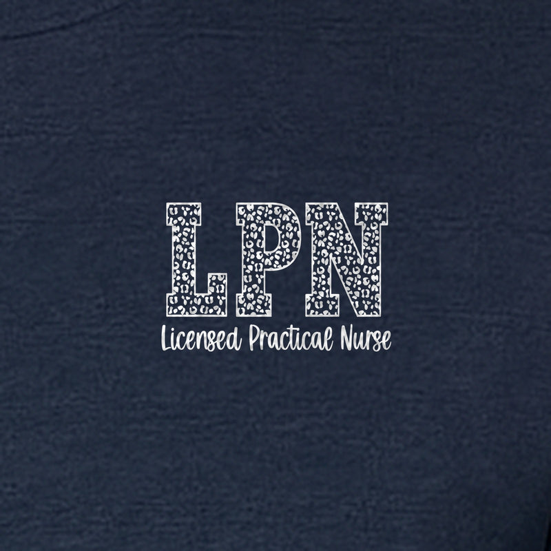 LPN T-Shirt, Licensed Practical Nurse Pocket Print for Nursing School Graduates