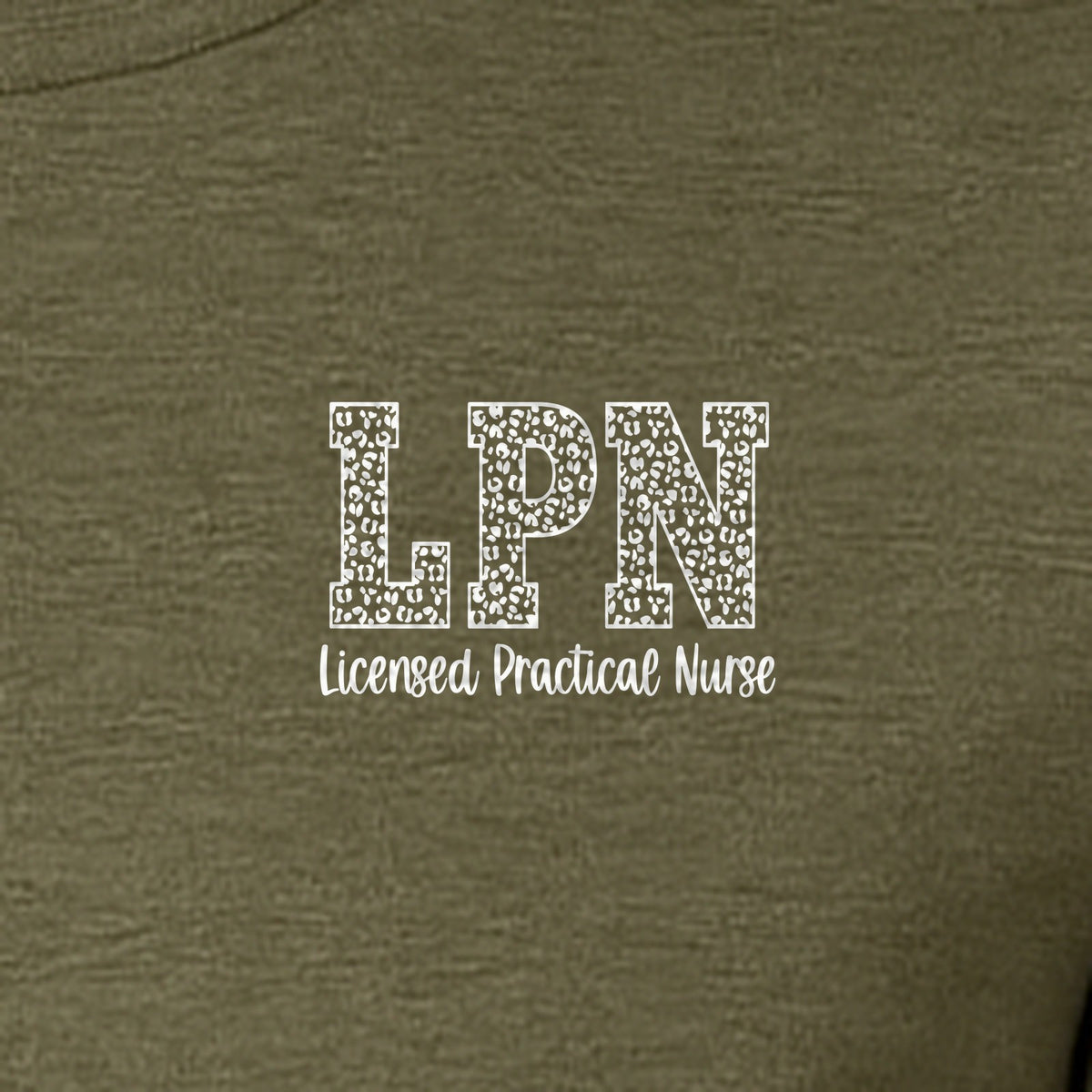 LPN T-Shirt, Licensed Practical Nurse Pocket Print for Nursing School Graduates