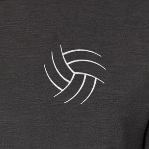 Volleyball T-Shirt, Minimal Ball Line Art Small Chest Graphic for Players and Game Day Fans