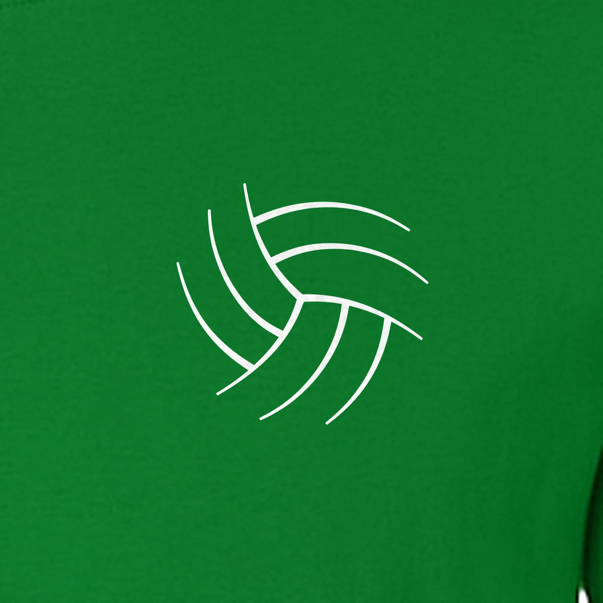 Volleyball T-Shirt, Minimal Ball Line Art Small Chest Graphic for Players and Game Day Fans