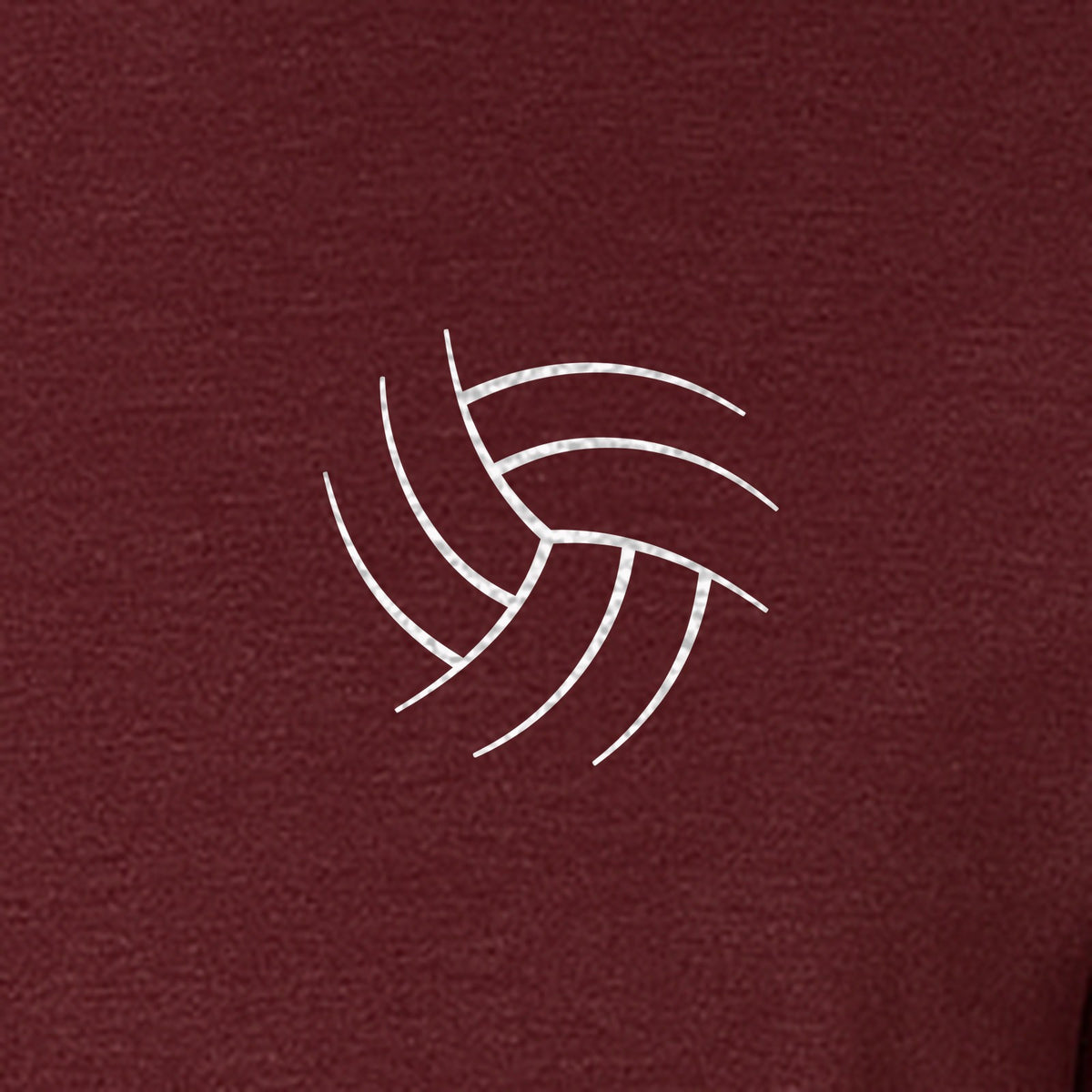 Volleyball T-Shirt, Minimal Ball Line Art Small Chest Graphic for Players and Game Day Fans