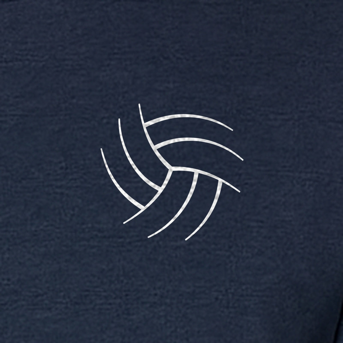 Volleyball T-Shirt, Minimal Ball Line Art Small Chest Graphic for Players and Game Day Fans