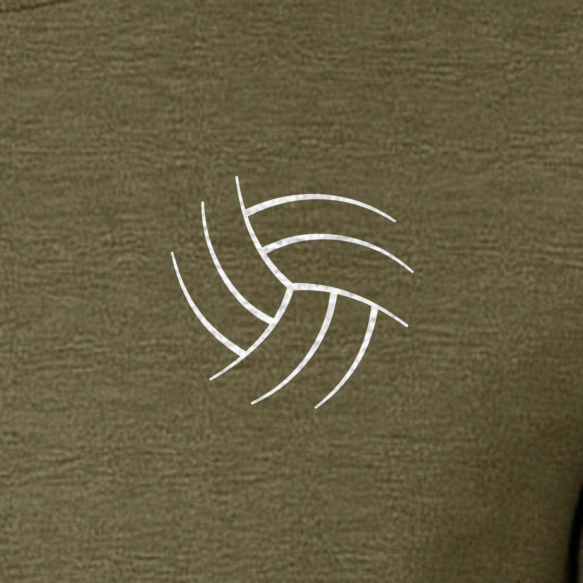 Volleyball T-Shirt, Minimal Ball Line Art Small Chest Graphic for Players and Game Day Fans