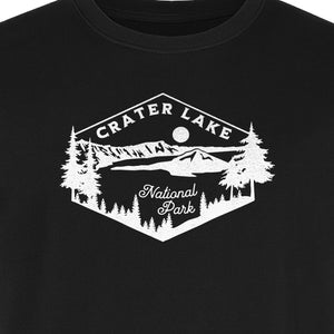 Crater Lake National Park T-Shirt, Oregon Mountain Hiking Graphic for Outdoor Lovers and Campers