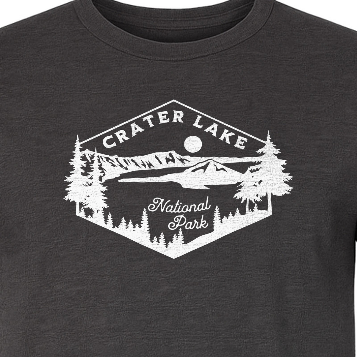 Crater Lake National Park T-Shirt, Oregon Mountain Hiking Graphic for Outdoor Lovers and Campers