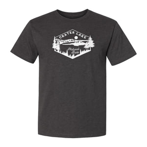 Crater Lake National Park T-Shirt, Oregon Mountain Hiking Graphic for Outdoor Lovers and Campers