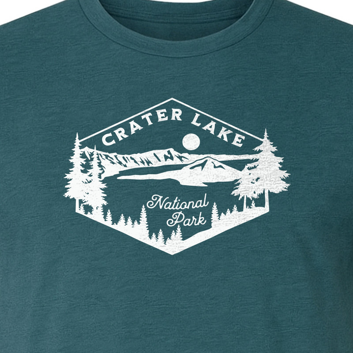 Crater Lake National Park T-Shirt, Oregon Mountain Hiking Graphic for Outdoor Lovers and Campers