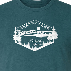 Crater Lake National Park T-Shirt, Oregon Mountain Hiking Graphic for Outdoor Lovers and Campers