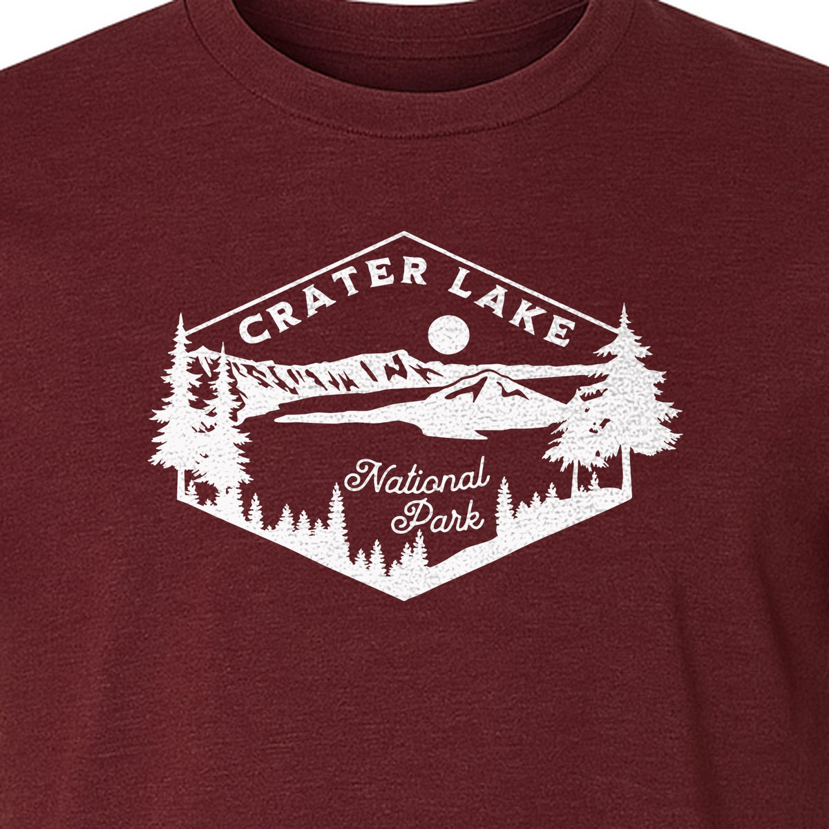 Crater Lake National Park T-Shirt, Oregon Mountain Hiking Graphic for Outdoor Lovers and Campers