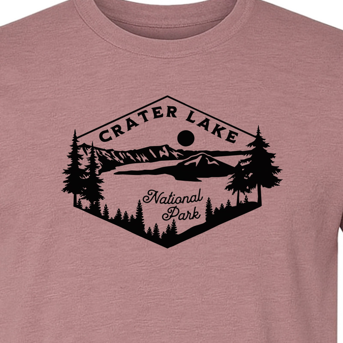 Crater Lake National Park T-Shirt, Oregon Mountain Hiking Graphic for Outdoor Lovers and Campers