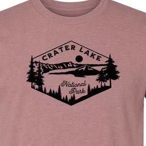 Crater Lake National Park T-Shirt, Oregon Mountain Hiking Graphic for Outdoor Lovers and Campers