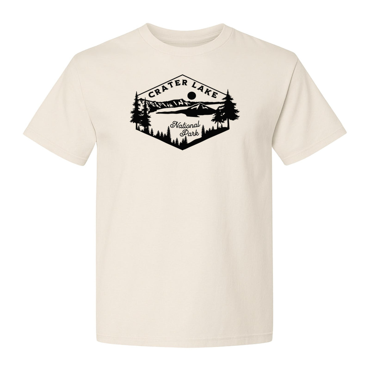 Crater Lake National Park T-Shirt, Oregon Mountain Hiking Graphic for Outdoor Lovers and Campers