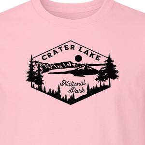 Crater Lake National Park T-Shirt, Oregon Mountain Hiking Graphic for Outdoor Lovers and Campers