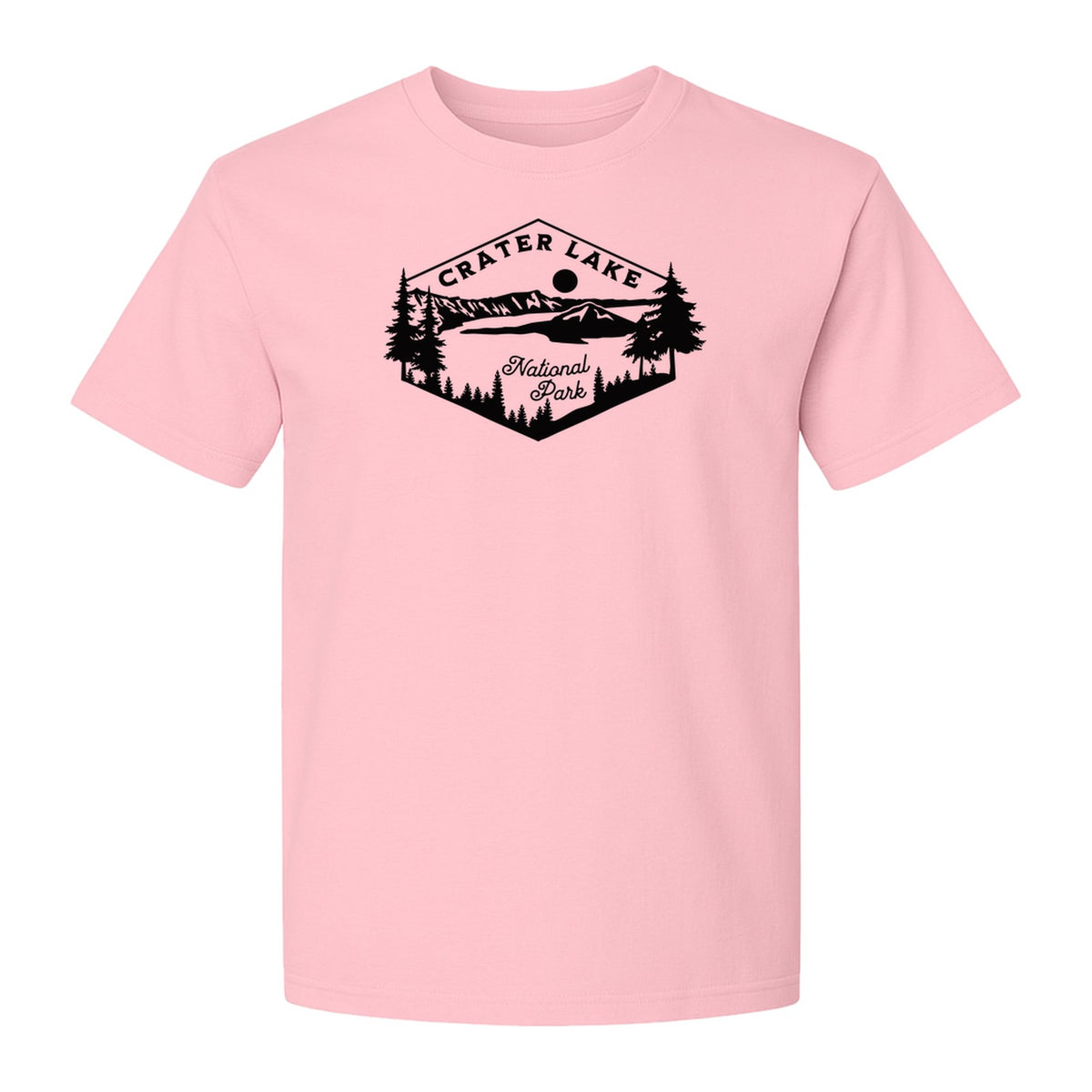 Crater Lake National Park T-Shirt, Oregon Mountain Hiking Graphic for Outdoor Lovers and Campers