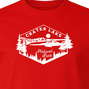 Crater Lake National Park T-Shirt, Oregon Mountain Hiking Graphic for Outdoor Lovers and Campers