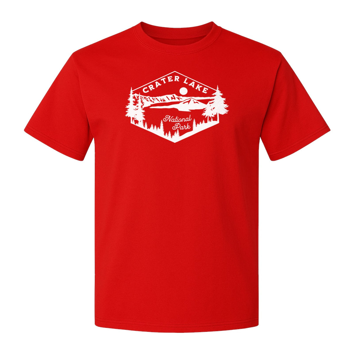 Crater Lake National Park T-Shirt, Oregon Mountain Hiking Graphic for Outdoor Lovers and Campers