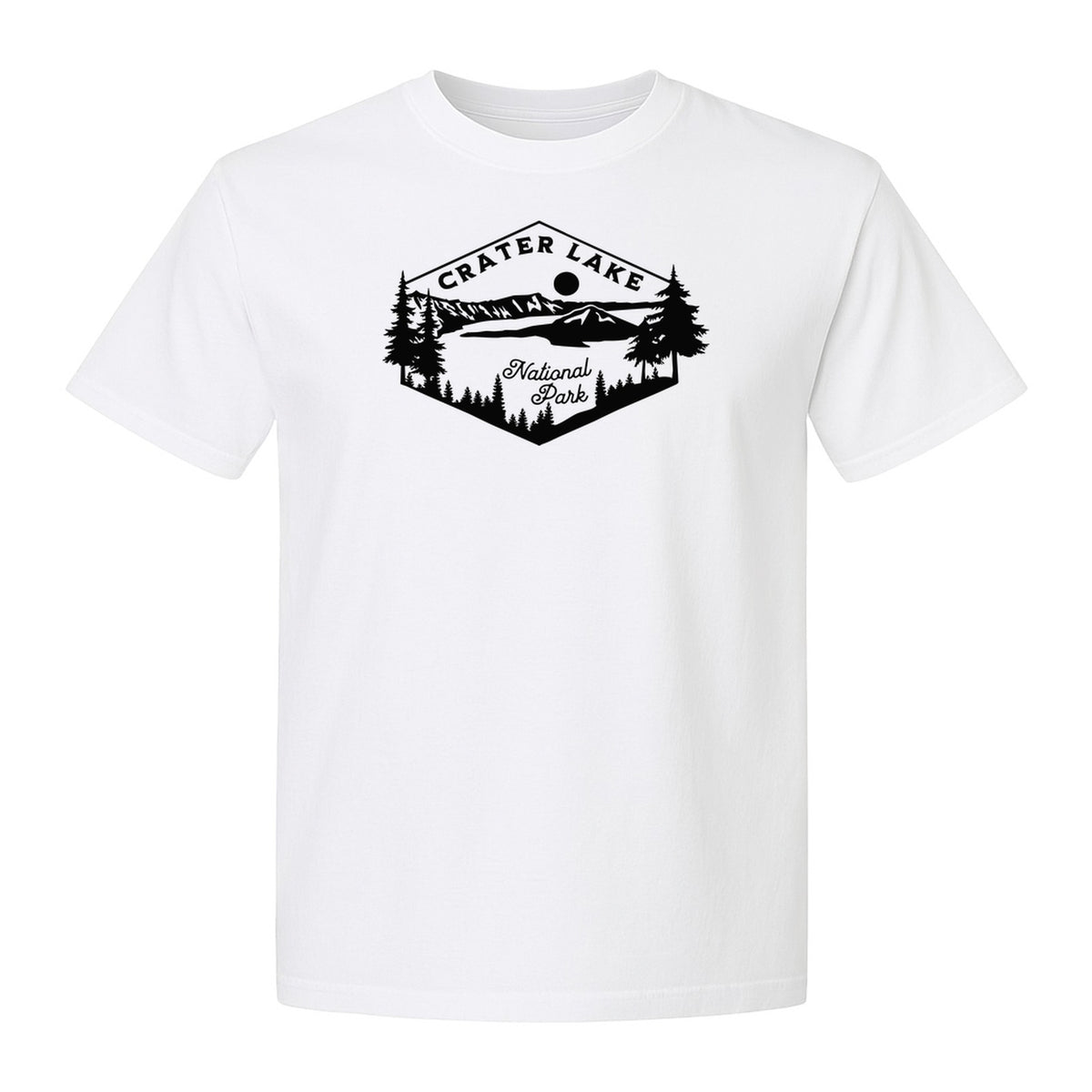 Crater Lake National Park T-Shirt, Oregon Mountain Hiking Graphic for Outdoor Lovers and Campers