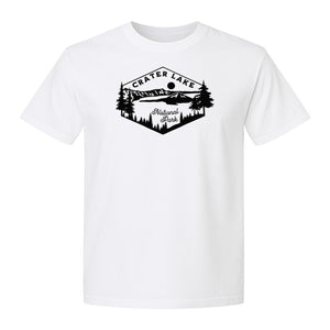 Crater Lake National Park T-Shirt, Oregon Mountain Hiking Graphic for Outdoor Lovers and Campers