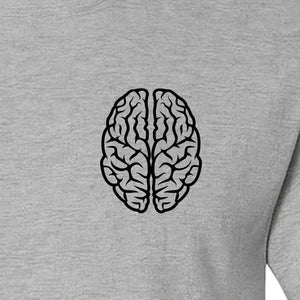 Brain Anatomy T-Shirt, Minimal Left Chest Graphic for Neurologists and Medical Students